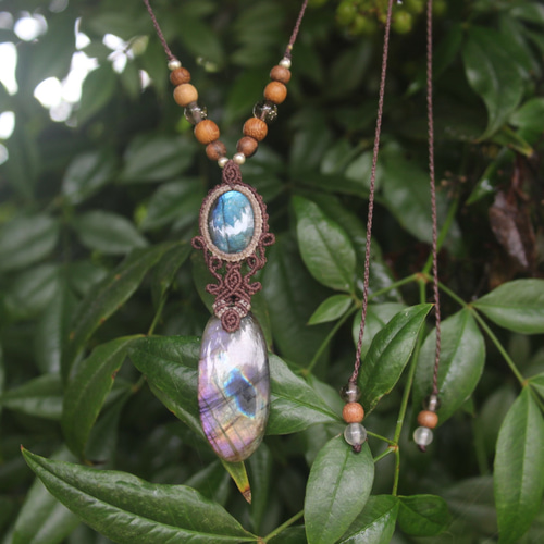 マルチカラー パープルラブラドライト ブルーラブラドライト マイクロ