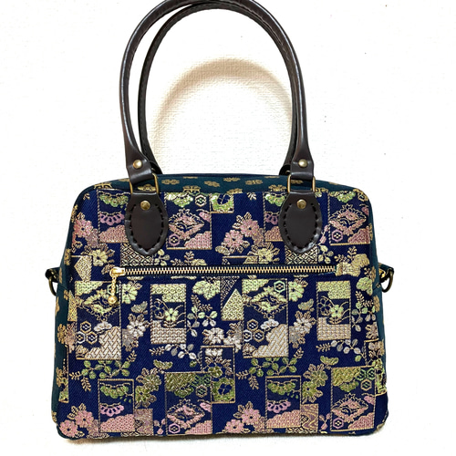 和柄 帯生地 ボストンバッグ ボストンバッグ ラレーヌビクトリア 通販