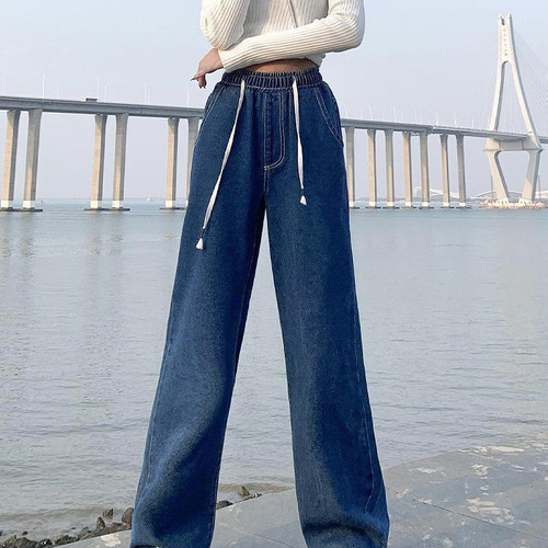 大きいサイズ レディース ウエストゴム デニムパンツ 新品 ワンピース 