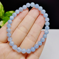 アクアマリン ブレスレット 天使の石 天然石 6 【超美品