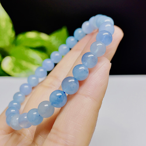 アクアマリン ブレスレット 天使の石 天然石 5 【超美品