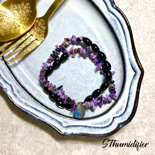 天然石チャロアイトブレスレット 2 