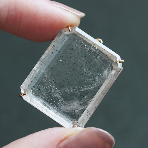レアストーン☆ファイアオパール☆ピンクの宝石のコスモスブローチ Star Rose Cut】ビビッドに煌めくシルキーチェリー 0.31ct 天然