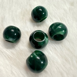 30個 天然石風 大穴 プラスチック ビーズ 17枚目の画像