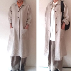 【張り合せなし型紙】 チビ衿ライトコート　S~5L 2枚目の画像