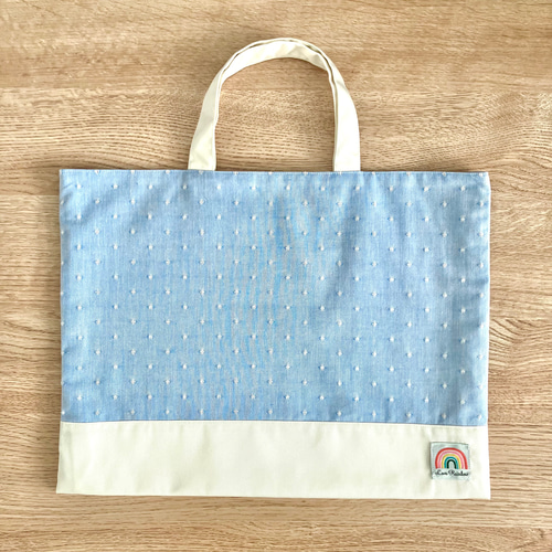 専用 バッグハンドメイド 25×35 - How to make a small lesson bag - with a seam, lining