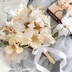 アーティフィシャルフラワーブーケ クラッチブーケ 結婚式