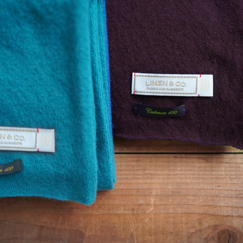 ánuans バーガンディ ストール カシミヤ ○バーガンディ○ カシミア100%ストール ウォッシャブル 丸胴編み