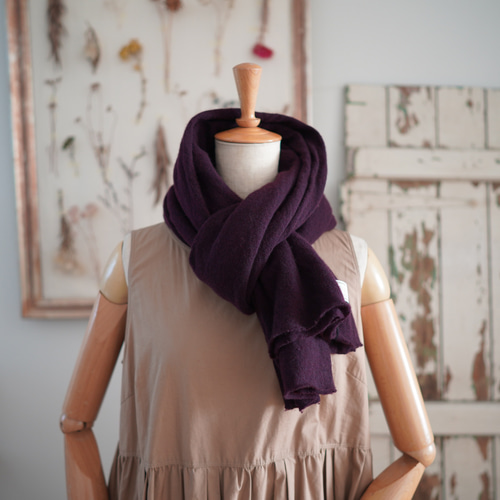 ánuans バーガンディ ストール カシミヤ ánuans バーガンディ ストール カシミヤ ánuans バーガンディ ストール