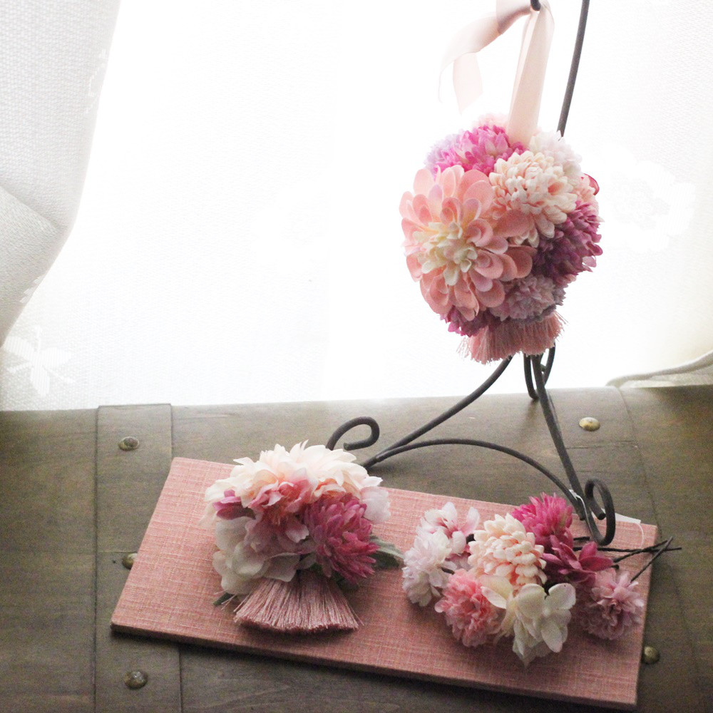 七五三髪飾り＆てまりボールセット