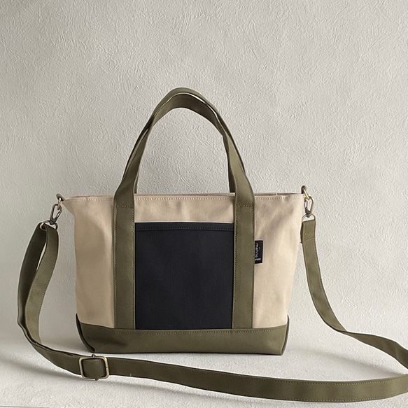 UNION オリーブ トートバッグ ショルダー付き UNION オリーブ トートバッグ ショルダー付き UNION オリーブ