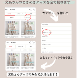 文鳥 小鳥のおもちゃ 【文鳥さんの紐しゃらしゃら(オフホワイト無地) 】文鳥おもちゃ 文鳥紐おもちゃ バードトイ 11枚目の画像