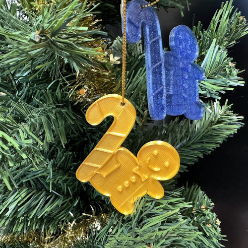 クリスマスオーナメント：キャンディケイン＆ジンジャーブレッドマン