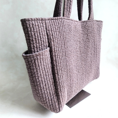 韓国／ヌビ】パールとインド刺繍リボンの華やかなサイドポケット付き