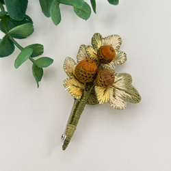 大ぶり⭐手作り作家のブローチ 大ぶり手作り作家のブローチ 刺繍 手作り ブローチ おしゃれ