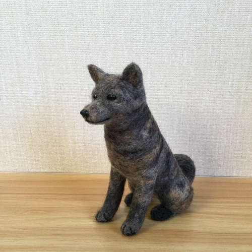 羊毛フェルト 甲斐犬 赤虎 羊毛フェルト masapan 通販 18457844