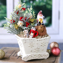 トールペイント　クリスマス　お正月飾り　ダリア　ハンドメイド クリスマスのトールペイント - 日がな一日 手仕事