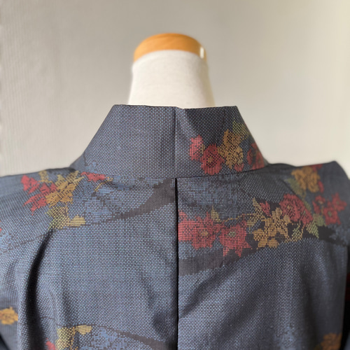 本場大島紬 様織り出し 着物リメイク 作務衣 流花 現品限り 大人可愛い