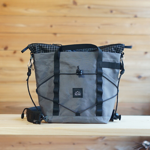 ECOPAK・グレー｜ちびハイカーサコッシュ・S/防水・登山・キャンプ