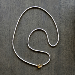 超長款日本貝殼珍珠項鍊及耳環套裝。正式場合配戴，採用醫用級不鏽鋼材質。是聖誕節和新年的完美選擇。 第11張的照片