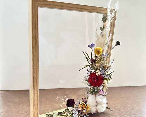 ドライフラワー ♡フォトフレーム 結婚式 ウエルカムスペースなどお花