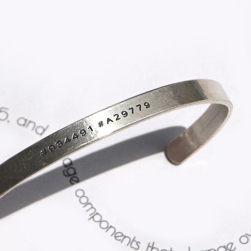 オーダーメイド/ペアバングル/お好きな刻印可能/silver925 950