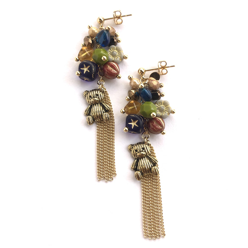 ワインレッドのくまちゃん＆韓国マット雫ビーズのシンプルピアス/イヤリング♥️ 楽天市場】くま ピアスの通販 ワインレッドのくまちゃん＆韓国マット雫