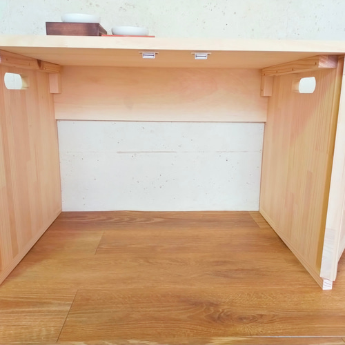 デオトイレ快適ワイドにぴったりな猫トイレカバー　ストッカー付き　(無塗装) デオトイレ快適ワイドにぴったりな 猫トイレカバー ハウス・小屋