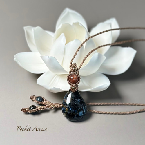 美香蒼』レッドブルーピーターサイトとブラウンカラーサンストーンの