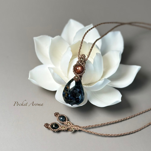 美香蒼』レッドブルーピーターサイトとブラウンカラーサンストーンの