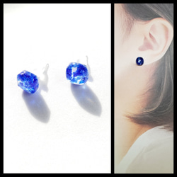 No.1512-D 樹脂ポストピアス⭐ちっちゃなハート型(グリーン