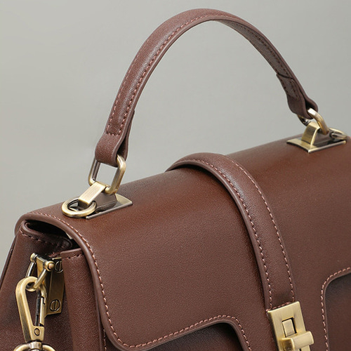 優雅な雰囲気※茶色※3WAY※天然牛革ハンドバッグ※牛革ショルダーバッグ