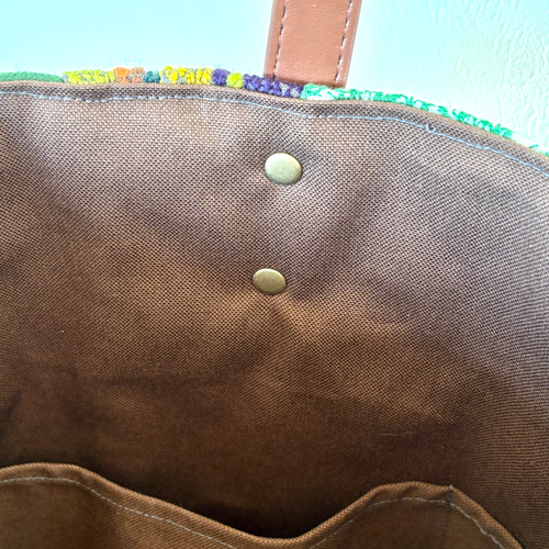 一点物 送料無料 ミナペルホネン バケツ型トートバッグ ハンドメイド