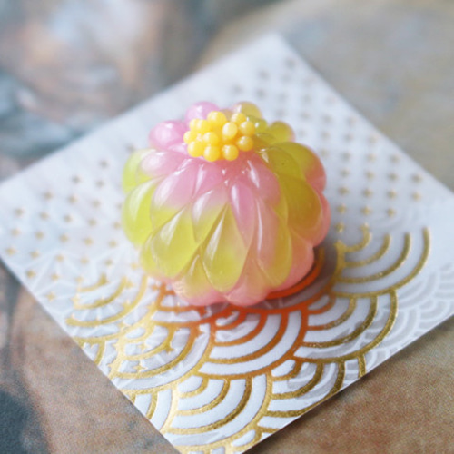 Xmasセール＊ガラスのミニチュア和菓子・練り切り ☆ガラスの