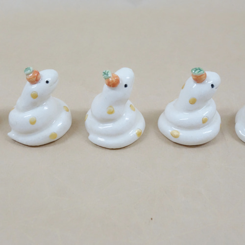 2025年 干支 巳年 陶器 縁起物 置物 A～E その他置物 つちもの製作所