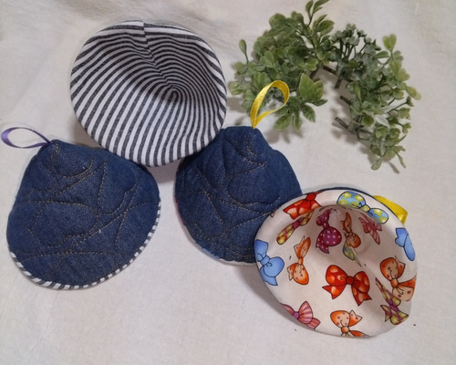 三角鍋つかみ ソレイアード 鍋つかみ ハンドメイド 1101 STAUBストウブ 三角鍋つかみ🍒 】作り方 ミシン刺繍 刺繍プロ8