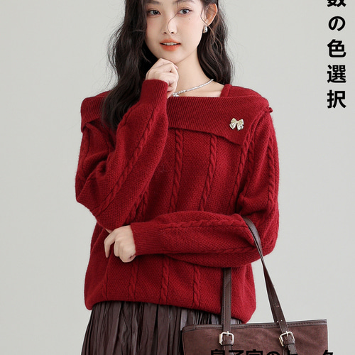 SUNRISE レッド セーター SUNRISE レッド セーター