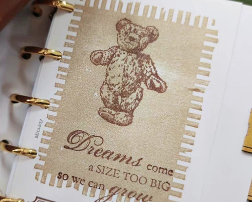 vintage bears スタンプ クマ 木製スタンプ コラージュ vintage bears スタンプ クマ 木製スタンプ コラージュ