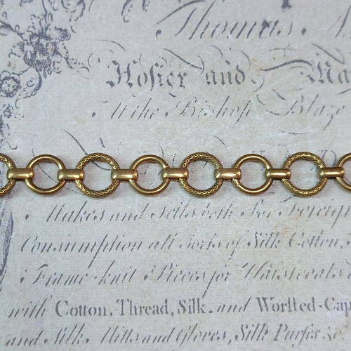 BEHOLD デザインチェーン 3 真鍮製 長さ：約11cm ブラス ヴィンテージ