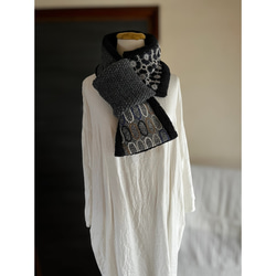 【マフラータイプ】path・tambourineネックウォーマー ミナ生地 マフラータイプ】path・tambourineネックウォーマーミナペルホネン生地