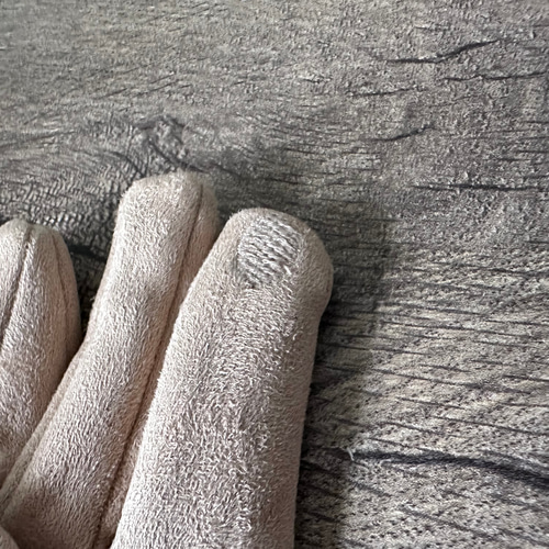 レディース レザー手袋 ファー スエードレザー スマホタッチ 内側裏