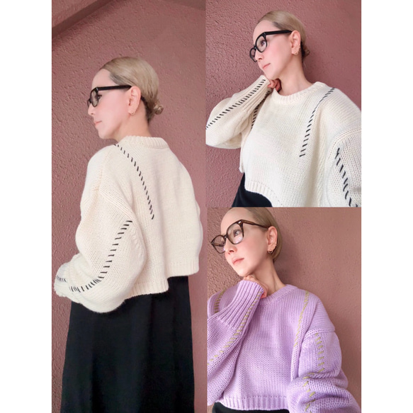 RATAオリジナルニット❤️2色有❤️絶妙バランスのショートニット