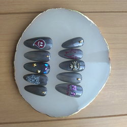 オーダーページ⑩ ハロウィンネイル 2025年ハロウィンに☆】ハロウィンネイル1 | Nail Tips Closet