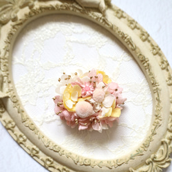 ヘアゴム　ベビーヘアクリップ　紫陽花５〜７ ヘアゴム ベビーヘアクリップ 紫陽花5〜7