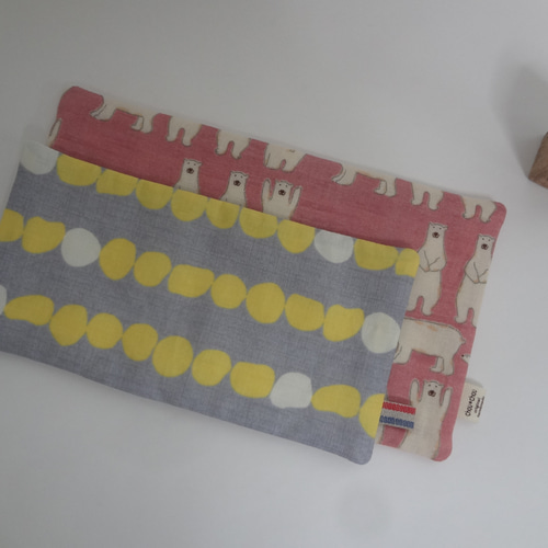大きめ*しろくま*やわらかガーゼハンカチ3枚セット ハンカチ・手ぬぐい 