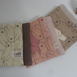 しろくま*8重やわらかガーゼハンカチ*大3枚セット その他入園グッズ