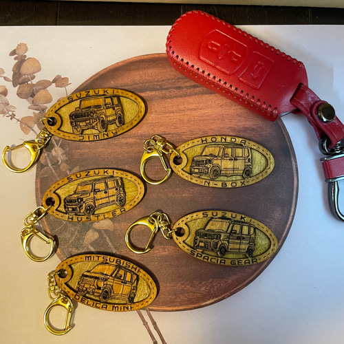 木製キーホルダー GRスープラ SUPRA希望ナンバー刻印 トヨタ Toyota