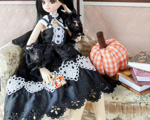 ドール服 リカちゃん 27cmドール 黒の魔法少女 【数量限定