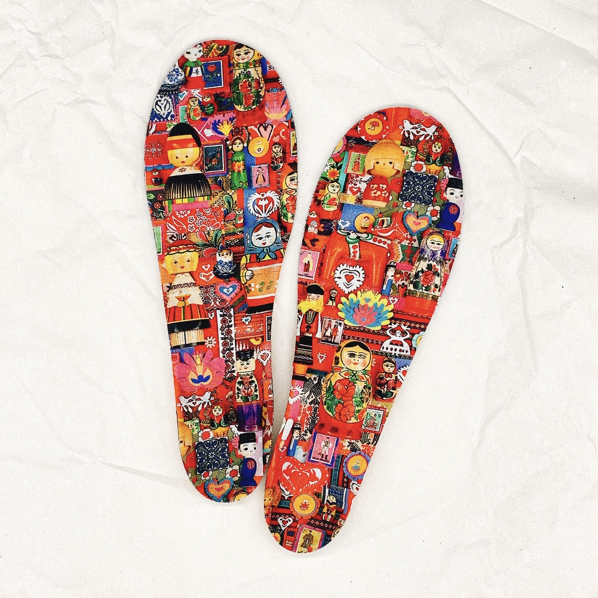 見せたくなるインソール－マトリョーシカ－履く時ワクワク♩歩いてらくらく♫