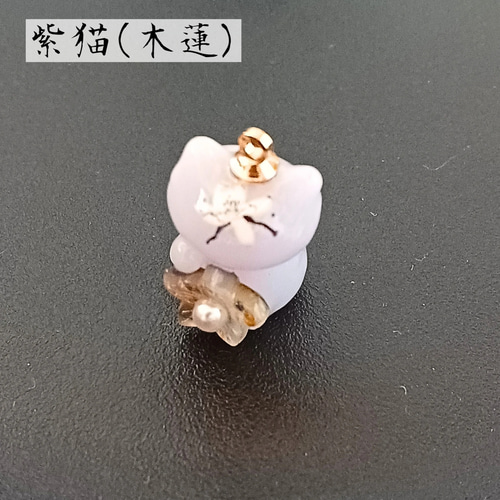 色と運を招く！和柄の招き猫のレジンキーホルダー/チャーム 和風